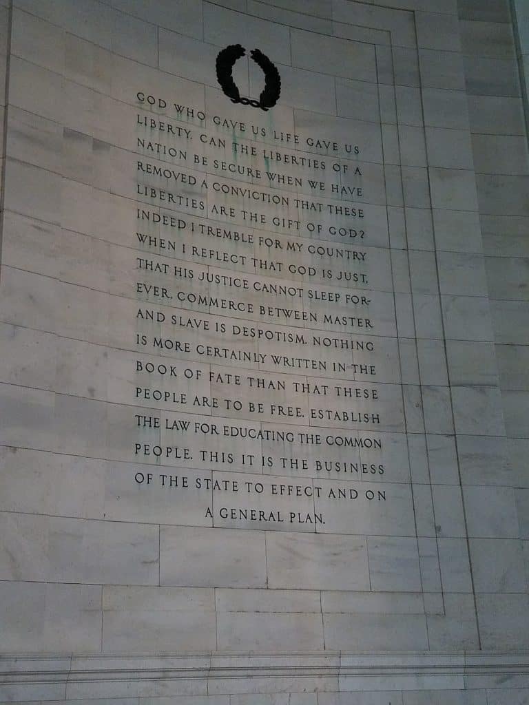 Jefferson Memorial: Panel 3